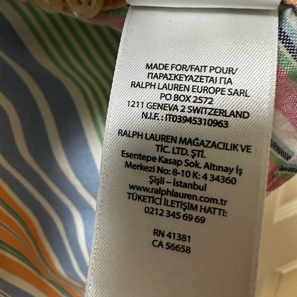 Ralph Lauren button down long sleeve shirt. Pastel / spring / easter colors! - Picture 6 of 7